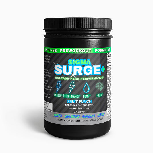 Sigma Surge+ Pre-Workout Powder (Fruit Punch)